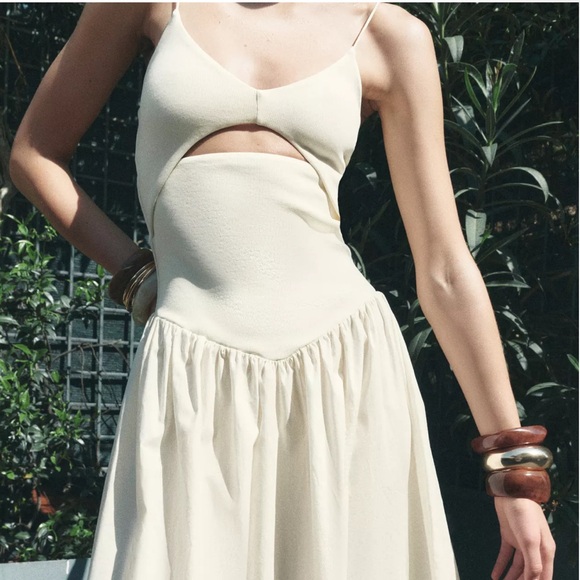 Zara Cutout Combination Dress - Picture 6 of 10